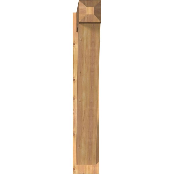 Traditional Craftsman Smooth Outlooker, Western Red Cedar, 7 1/2W X 46D X 46H